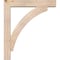 Ekena Millwork Thorton Block Smooth Bracket w/ Offset Brace, Douglas Fir, 5 1/2"W x 28"D x 32"H BKT0604X28X32THR05SDF - alternate 3